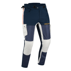 STP288_SEGURA-MOJO-PANT Pantalon Mojo Segura couleur Bleu et Gris avce poche latéral vue de face
